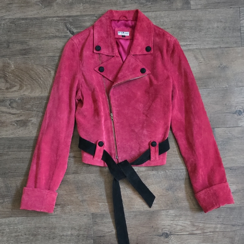 JULIO JULIO Women's Long Sleeve Red & Black Jacket